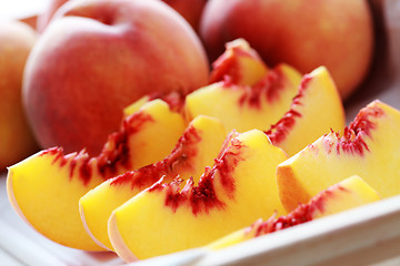 Image showing fresh peaches