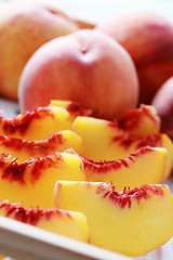 Image showing fresh peaches