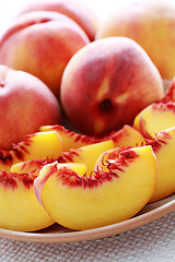 Image showing fresh peaches