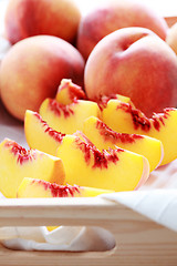 Image showing fresh peaches