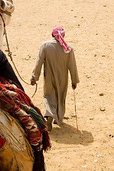 Image showing Man with his Camel