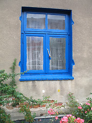 Image showing Blue window