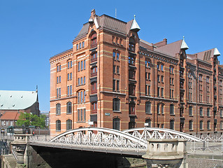 Image showing Speicherstadt in Hamburg