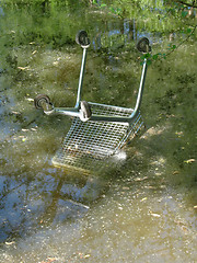 Image showing Abandoned shopping cart