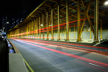 Image showing traffic in tunnel