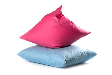 Image showing pink and blue pillows
