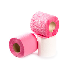 Image showing three toilet paper rolls