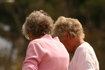 Image showing two mature women