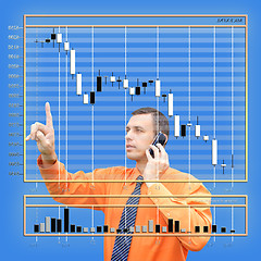 Image showing datasheet currency tender upon finance market