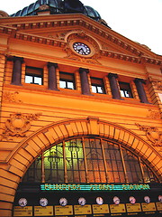 Image showing Flinder's station. Melbourne. Australia