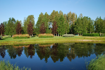 Image showing Beutyful park in surroundings of Suomussalmi