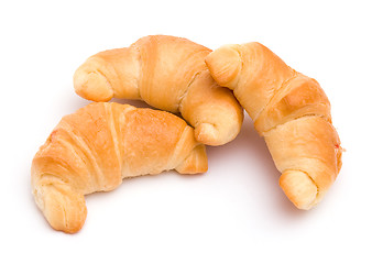 Image showing Three croissants 