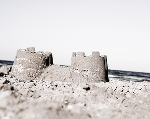 Image showing Sand castle