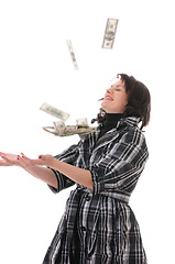 Image showing woman with money