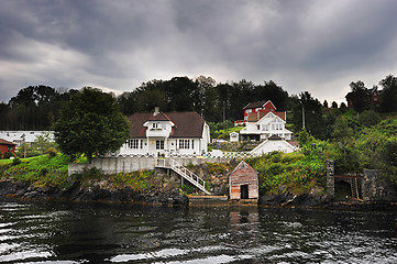 Image showing Norwegian wooden house