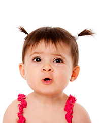 Image showing Funny baby face expression