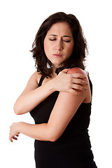 Image showing Woman with shoulder pain