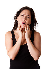 Image showing Woman with dental jaw pain