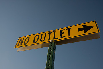 Image showing No Outlet Sign