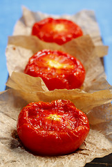 Image showing Fried tomato halves