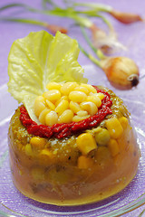 Image showing Vegetables in aspic