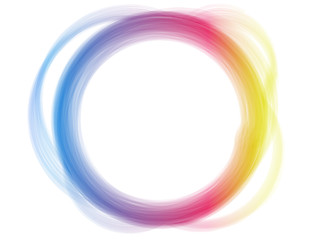 Image showing Rainbow Circle Border Brush Effect.