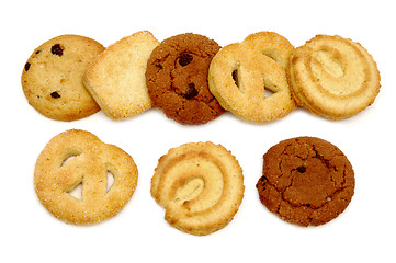 Image showing Danish butter cookies