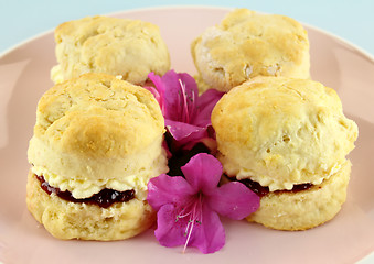 Image showing Jam And Scones