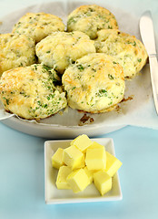 Image showing Cheese And Spinach Scones