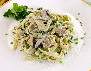 Image showing Fettucini Carbonara