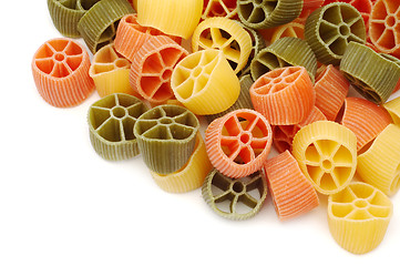 Image showing Colorful pasta