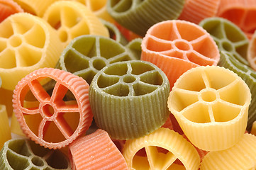 Image showing Colorful pasta