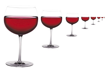 Image showing Wine glasses