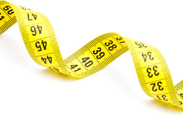 Image showing Yellow measuring tape 