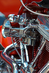 Image showing V-twin engine