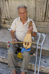Image showing Senior musician Dubrovnik