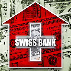Image showing Money in swiss bank