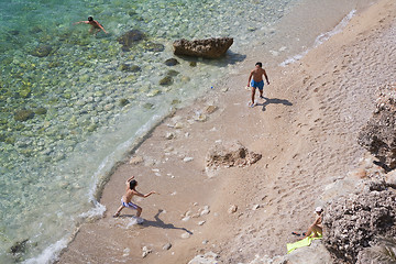 Image showing Beach tennis Dubrovnik