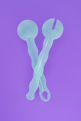 Image showing salad servers