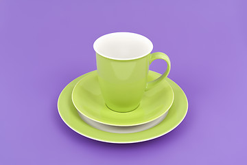 Image showing green coffee cup