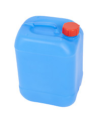 Image showing blue canister