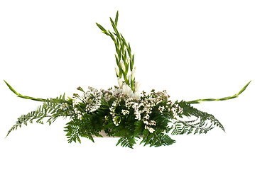 Image showing White flowers arrangement 