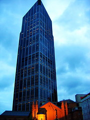 Image showing Skyscraper church. Melbourne. Australia