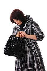 Image showing woman with bag