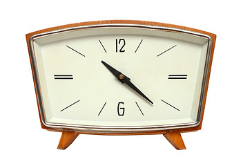 Image showing old wooden clock