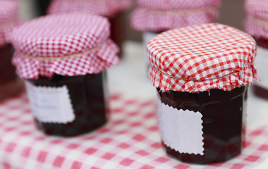 Image showing Jam jars