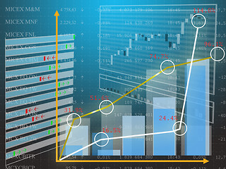 Image showing datasheet currency tender upon finance market