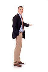 Image showing  business man presenting