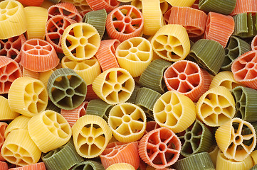 Image showing Colorful pasta