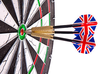Image showing darts in aim